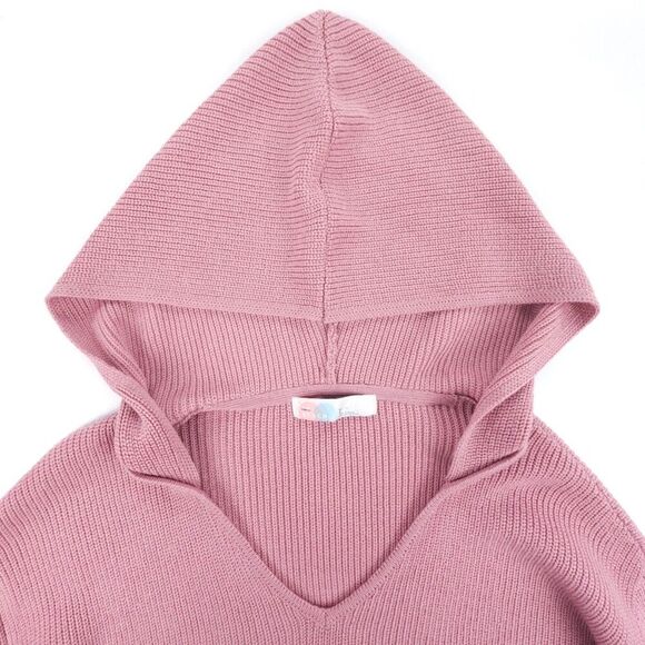 NEW Free People Claudia Sweater Hoodie Knit Midi Dress Pink Beachy Boho Lounge - Picture 3 of 9